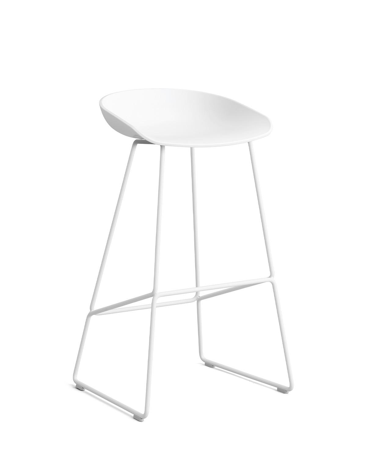 Barhocker About A Stool AAS38 White powder coated steel 85 cm H