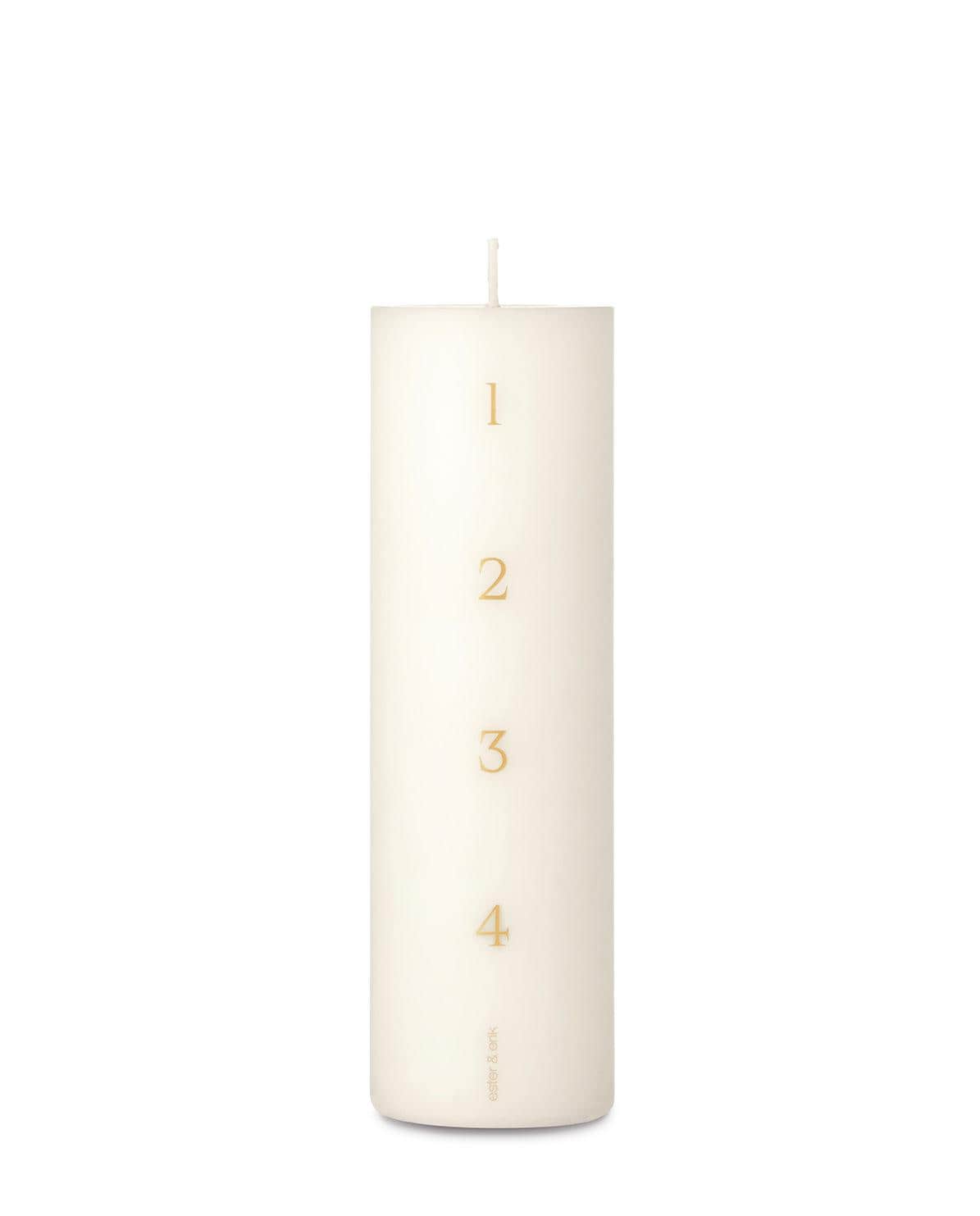 Blockkerze Pillar Calendar Candle One Size