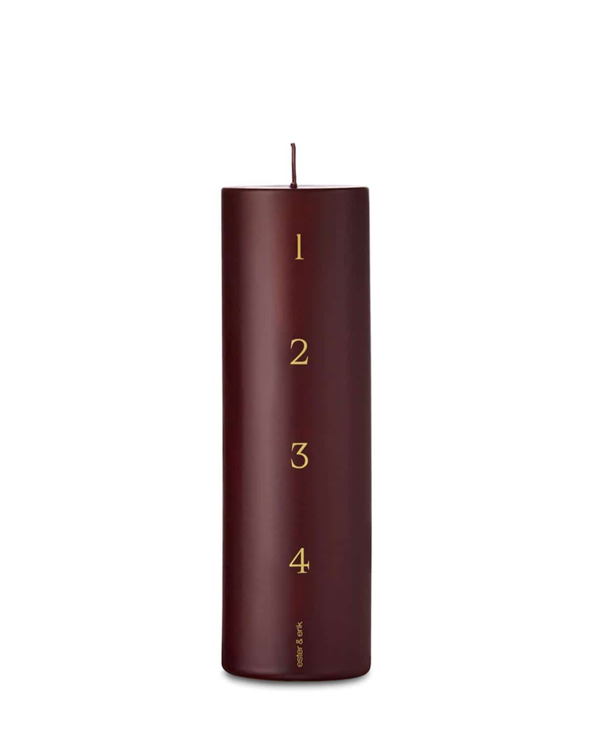 Blockkerze Pillar Calendar Candle One Size