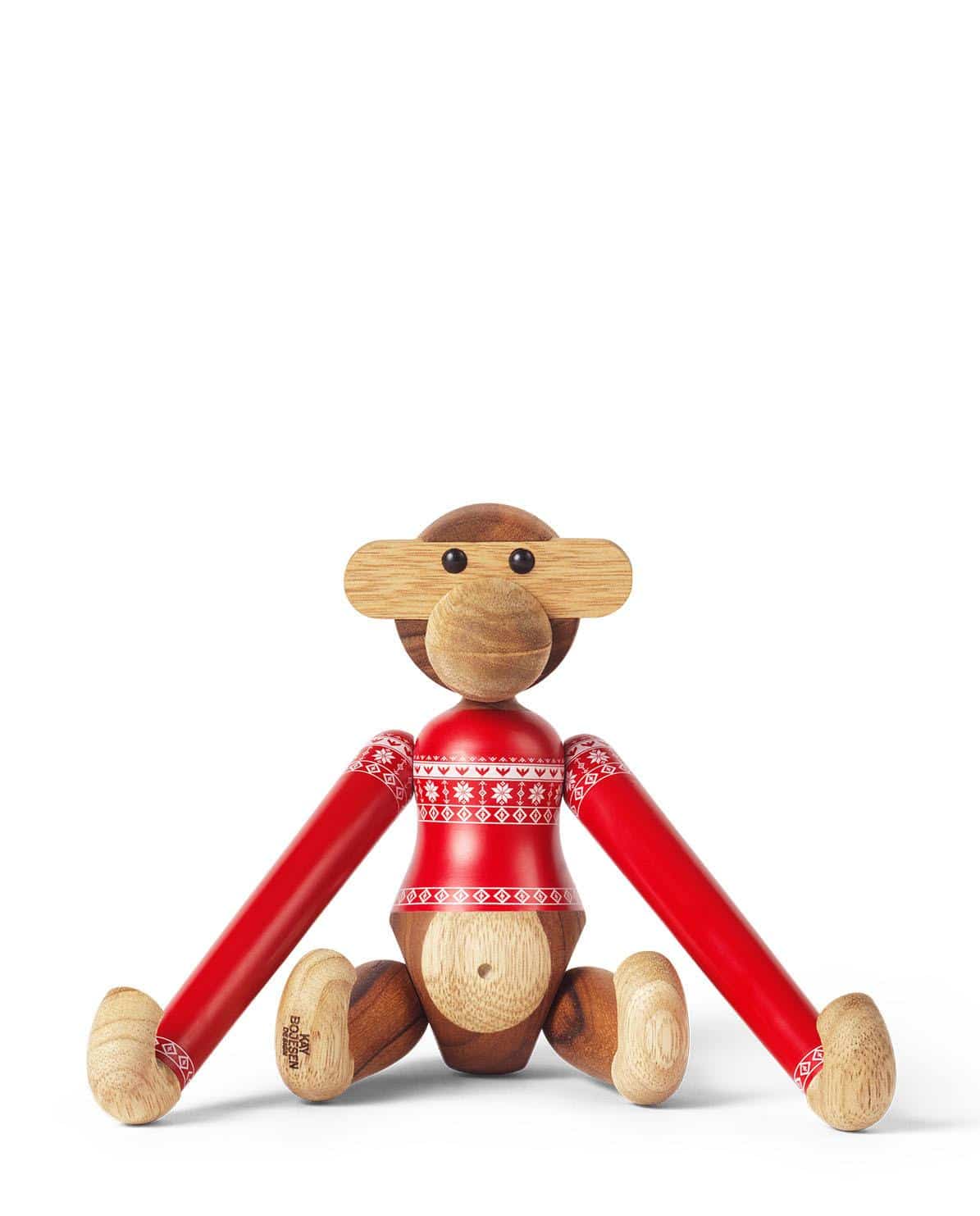 Holzfigur Affe Christmas Jumper 2024 9,5 cm H