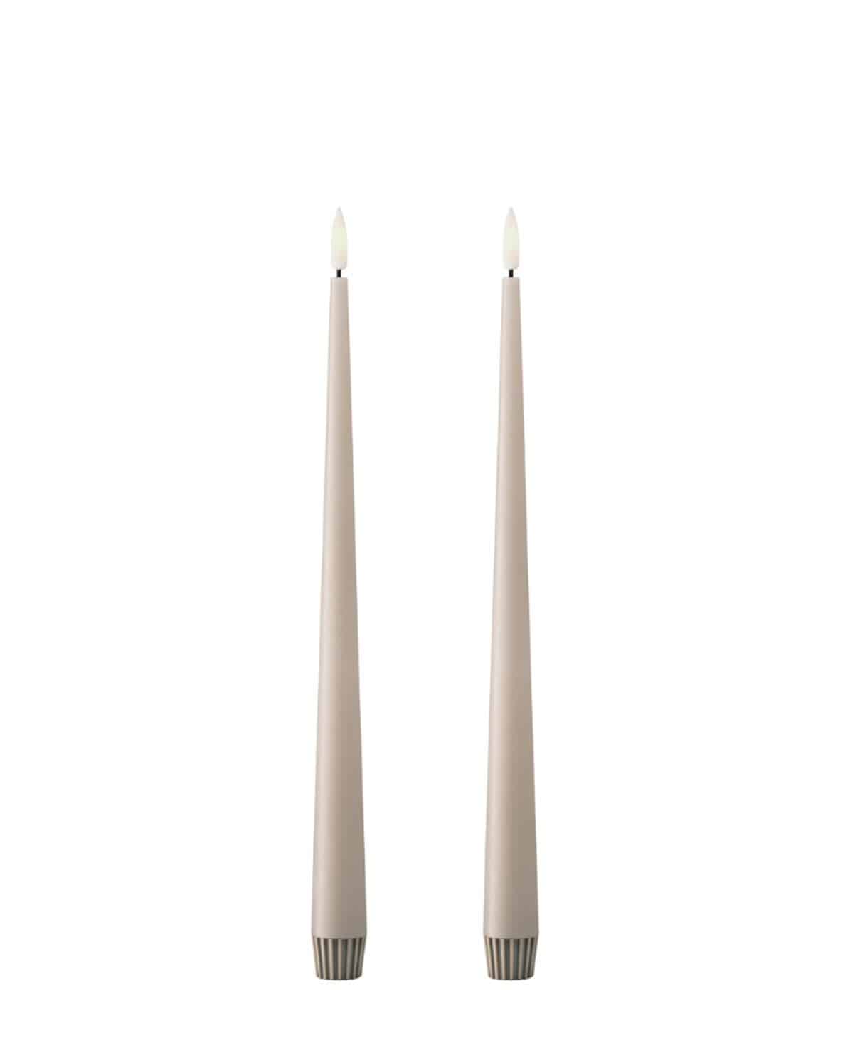 LED Peitschenkerze Set Taper Candles 40 cm L