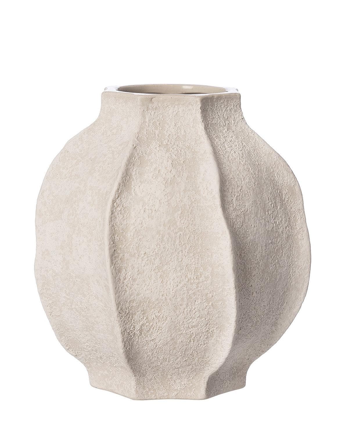 Vase Stoneware naturwhite 24 cm H