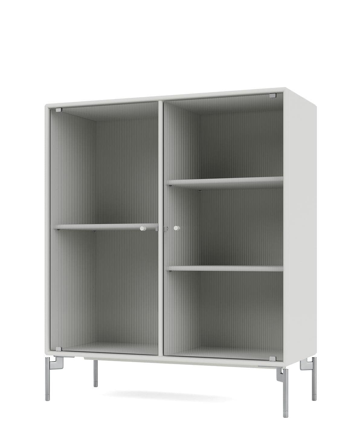 Vitrinenschrank Ripple II mit Beinen One Size