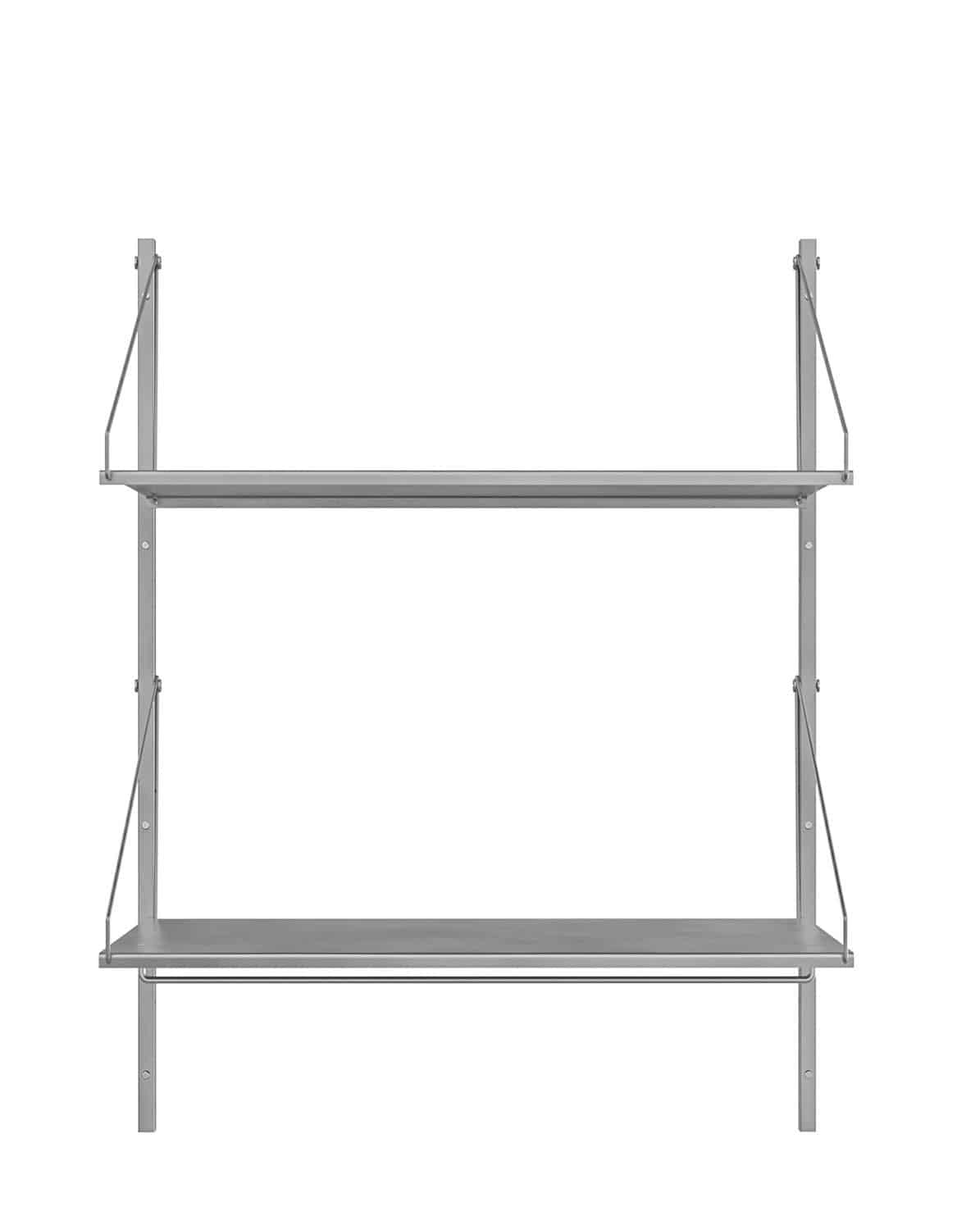 Wandregal Shelf Library Hanger Section stainless steel 108,4 cm H