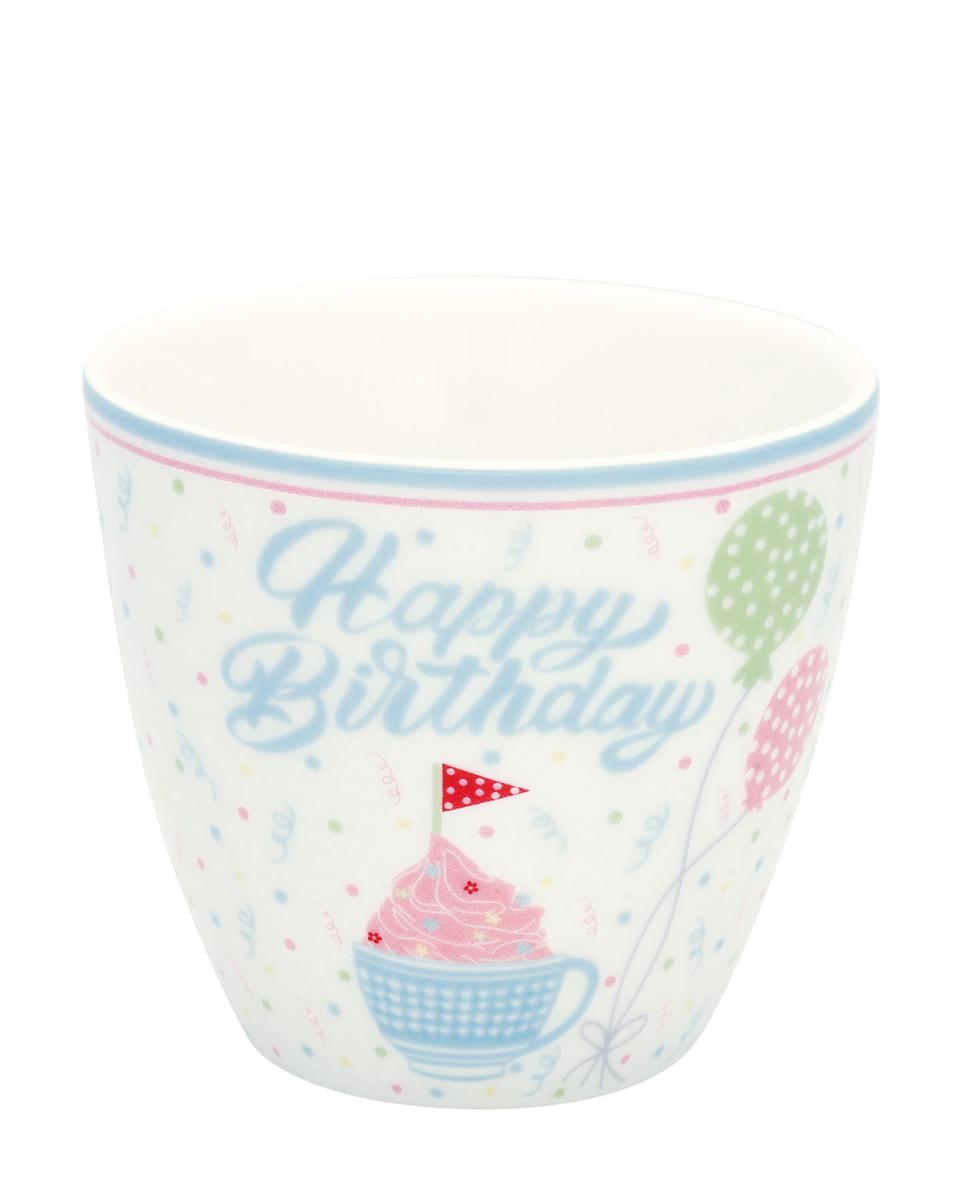 Alma Latte Cup birthday white One Size