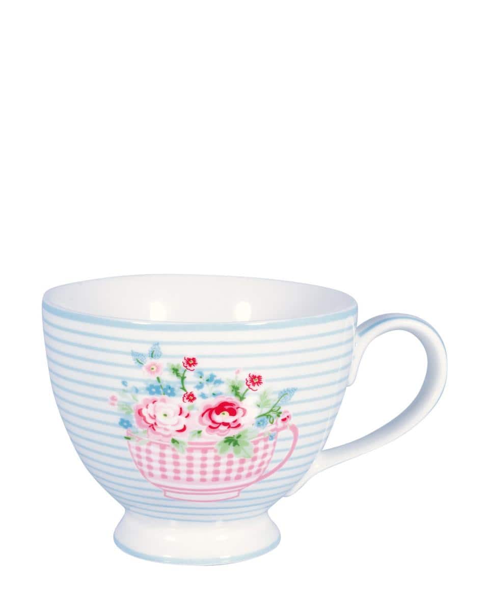 Alma Teetasse Blumen white One Size