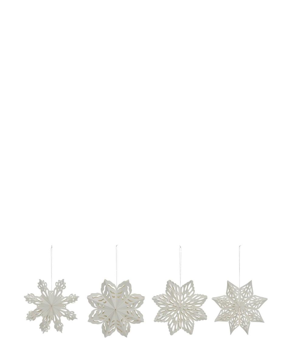 Anhänger Ornament Set Snowflake One Size