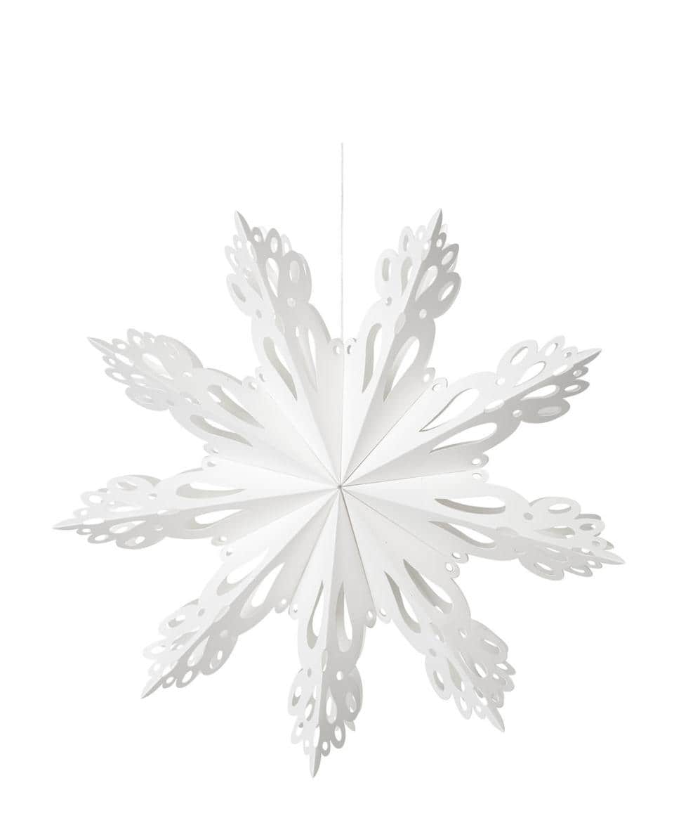 Anhänger Stern Snowflake Papier 