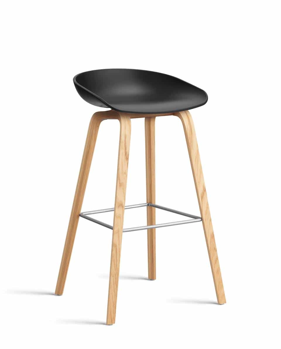 Barhocker About A Stool AAS32 Water-based Lacquered Oak 