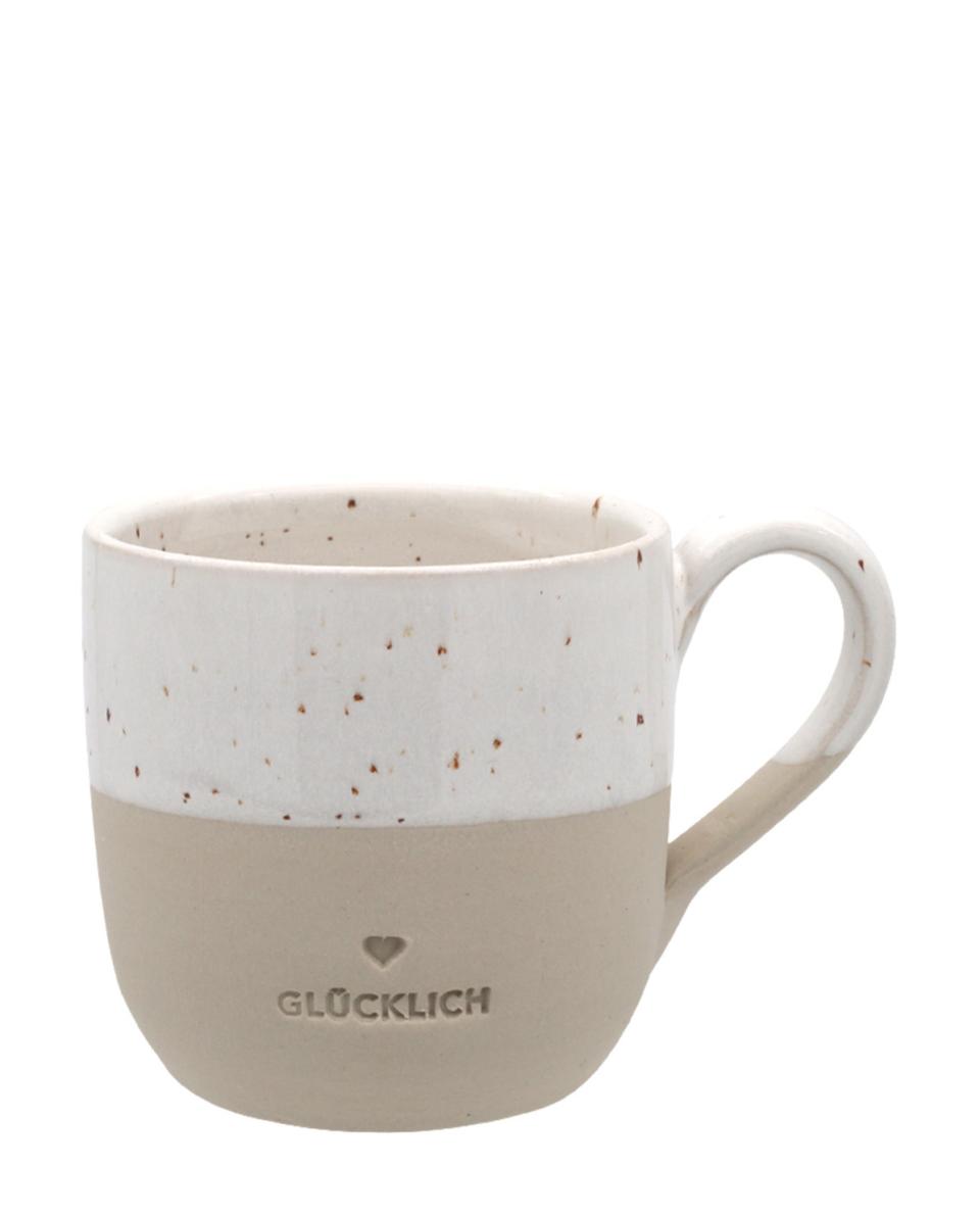 Cappuccino Tasse Glücklich One Size