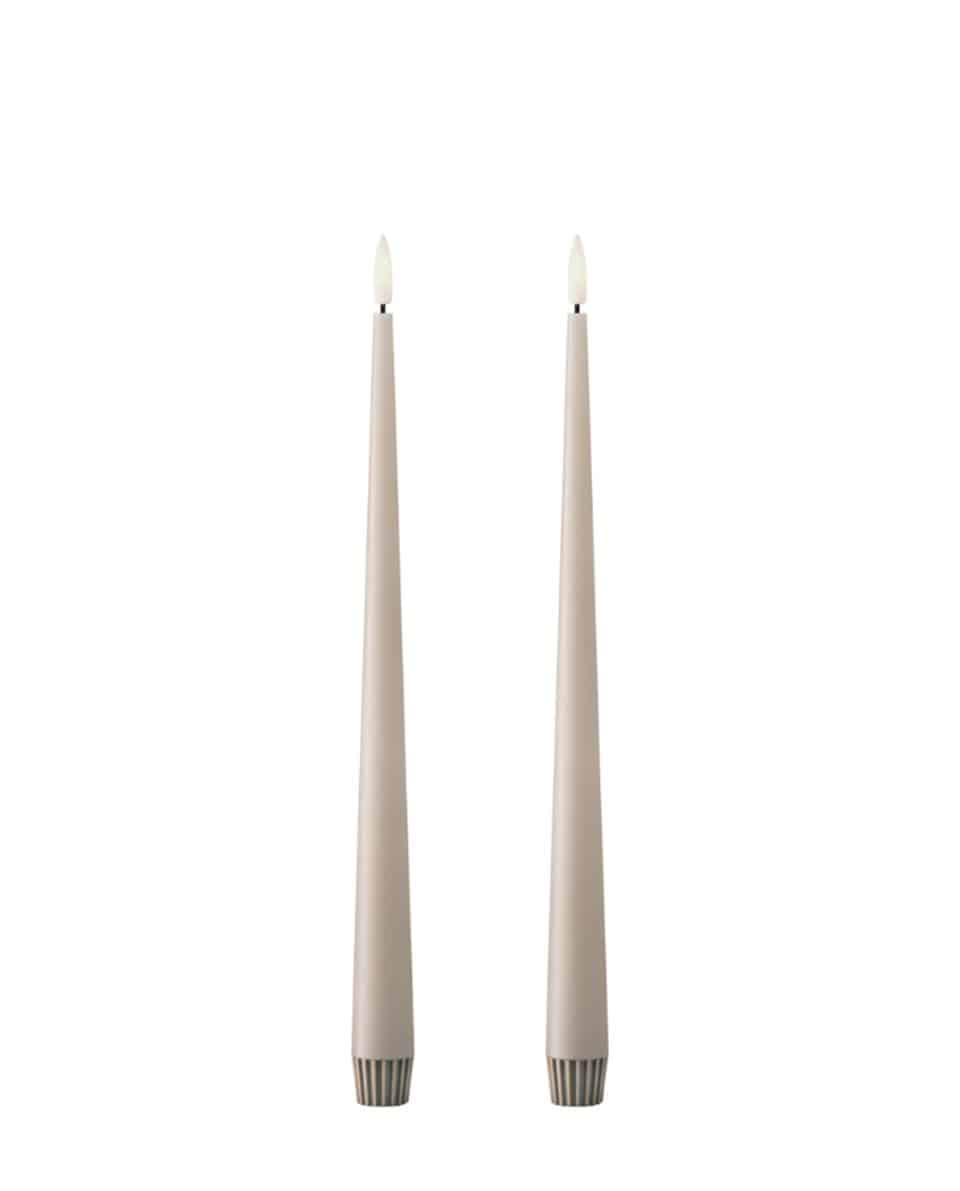 LED Peitschenkerze Set Taper Candles 40 cm L