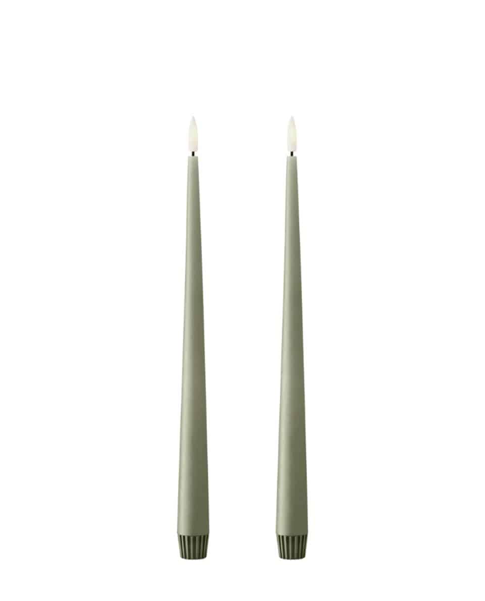 LED Peitschenkerze Set Taper Candles 