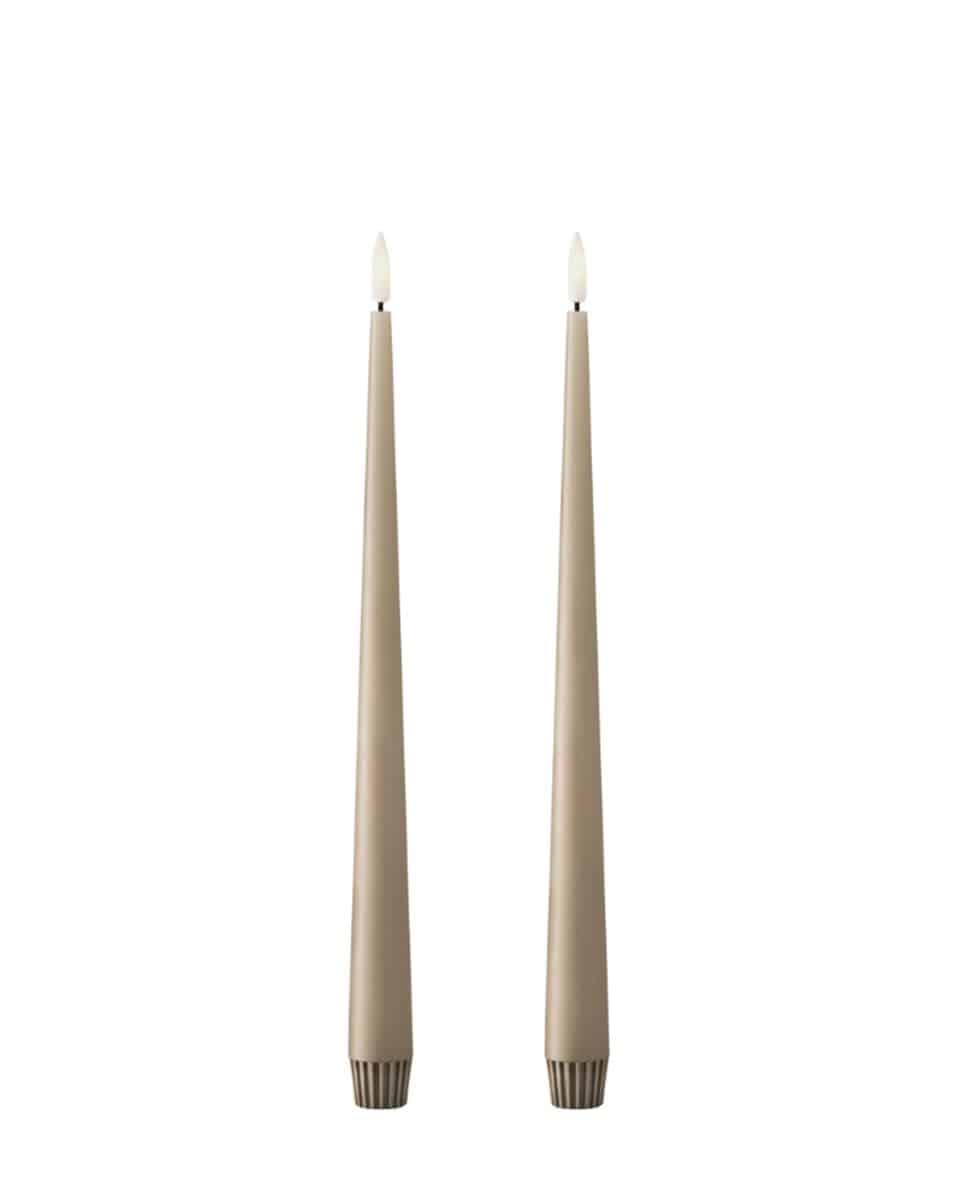 LED Peitschenkerze Set Taper Candles 30 cm L