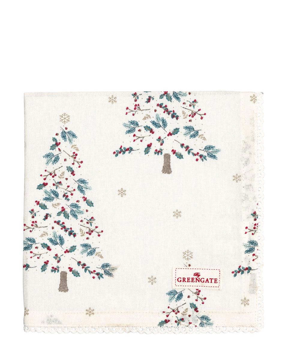 Lucie Stoffserviette xmas white 