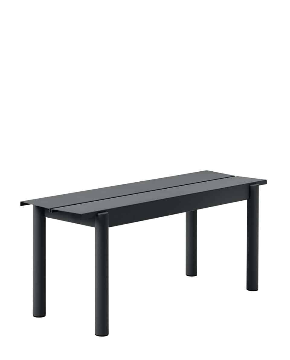 Outdoor Bank Linear Steel Bench 