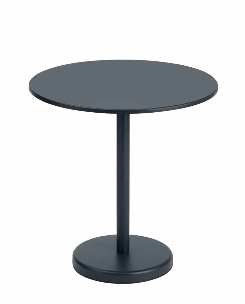 Outdoor Bistrotisch Linear Steel Café Table round 