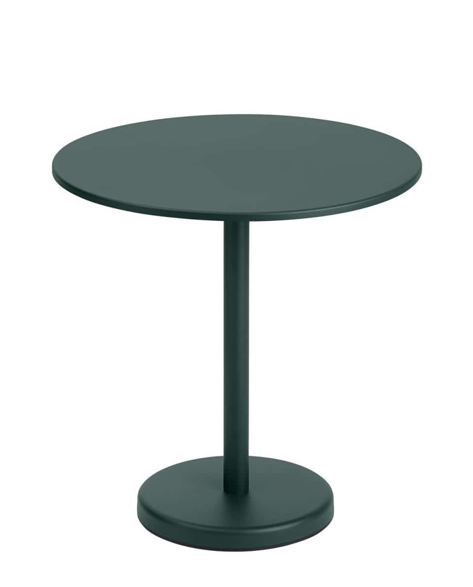 Outdoor Bistrotisch Linear Steel Café Table round 