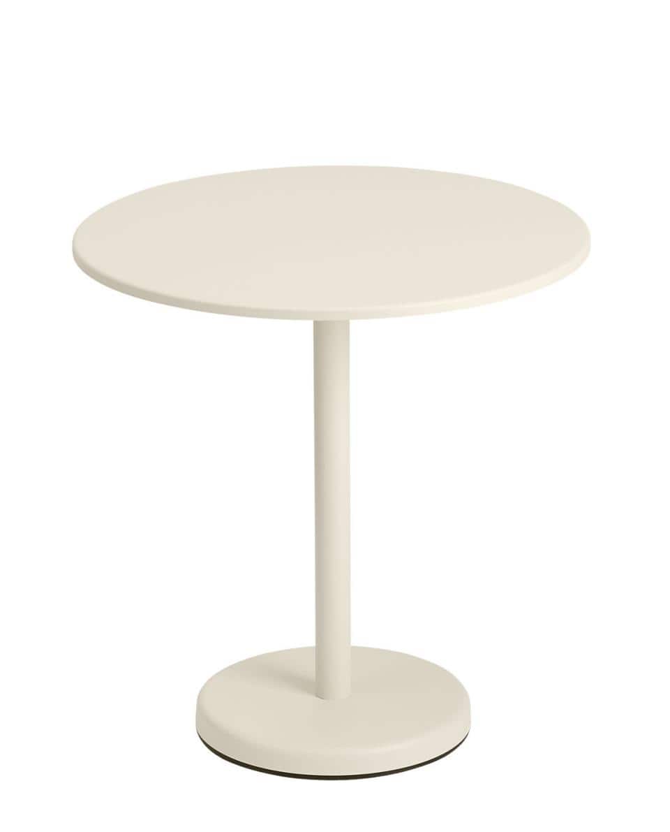 Outdoor Bistrotisch Linear Steel Café Table round 