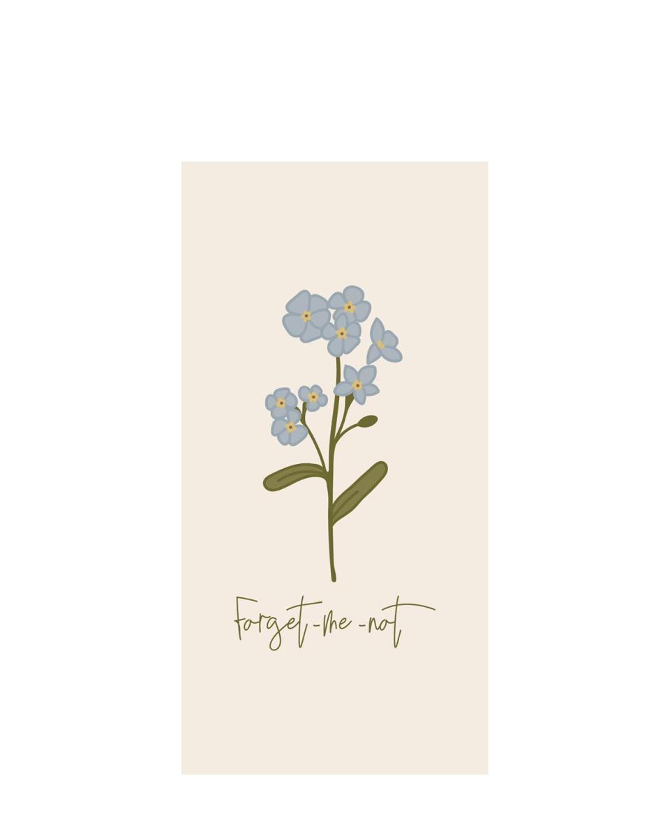 Papierservietten Forget-me-not One Size