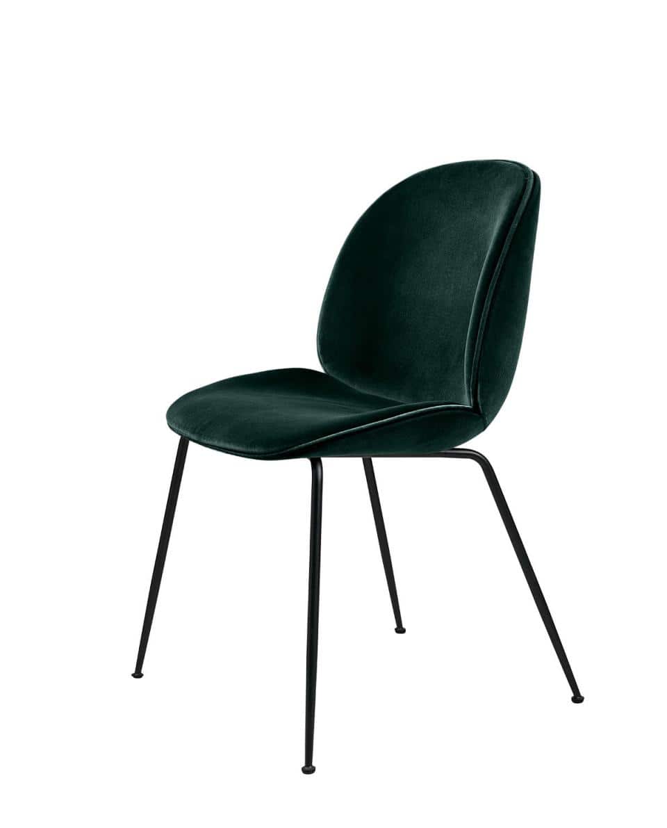 Stuhl Beetle Dining Conic Base gepolstert 