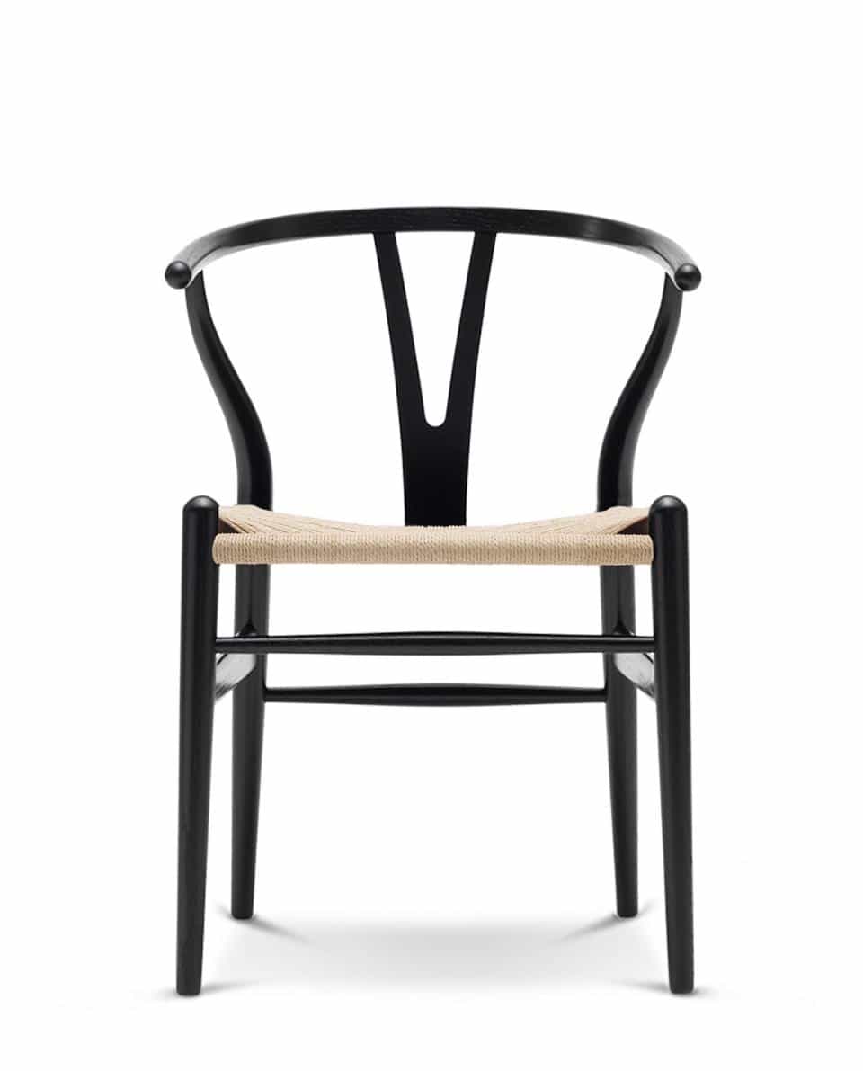 Stuhl CH24 Wishbone Chair Eiche schwarz One Size