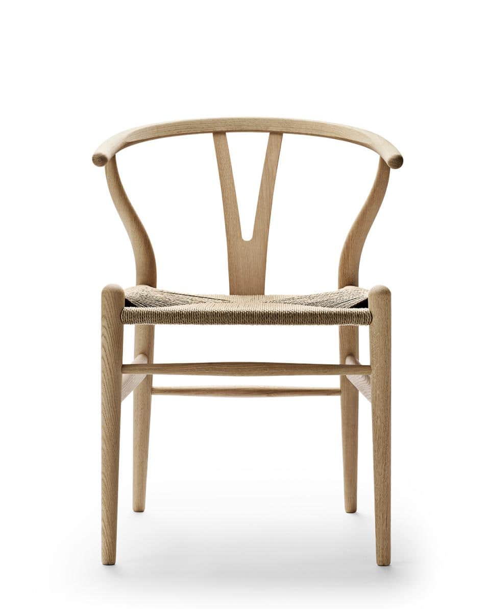 Stuhl CH24 Wishbone Chair geseift One Size