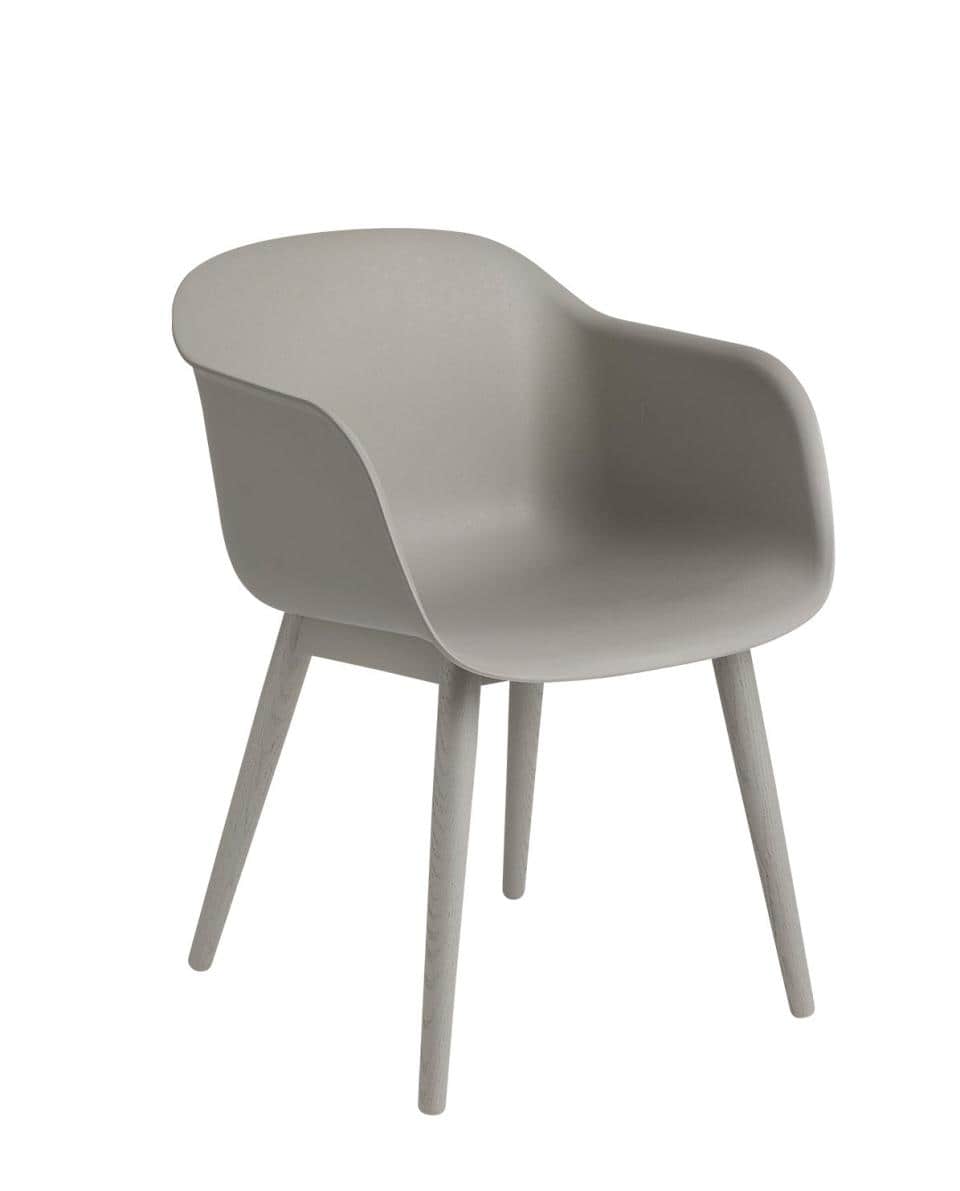 Stuhl Fiber Armchair Wood Base 