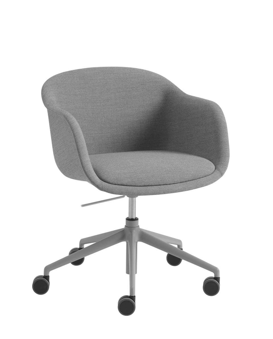 Stuhl Fiber Conference Armchair Swivel Base mit Rollen Remix 133 