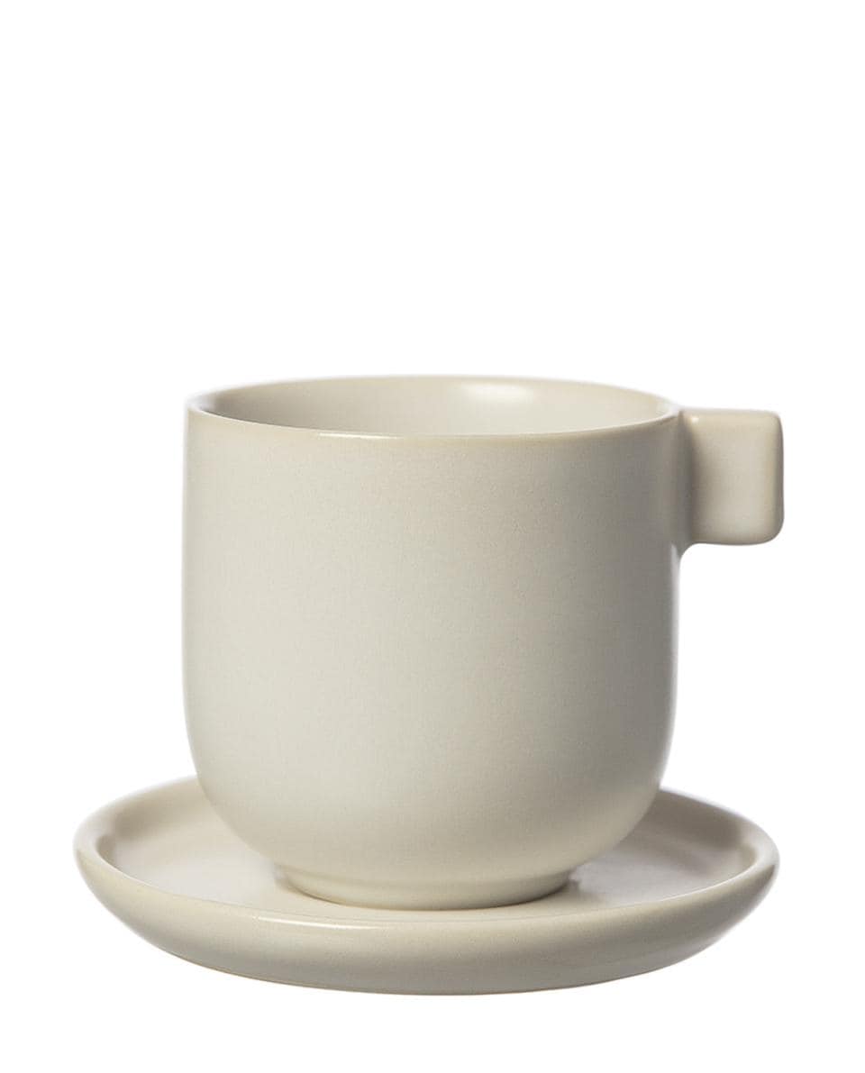 Tasse mit Unterteller Stoneware One Size