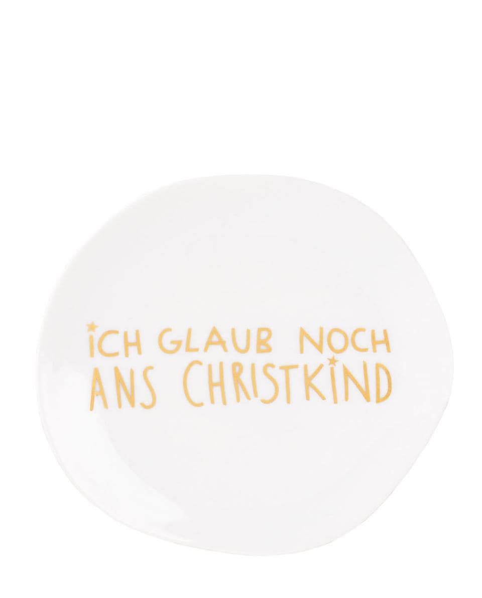 Teller Ich glaub noch ans Christkind One Size