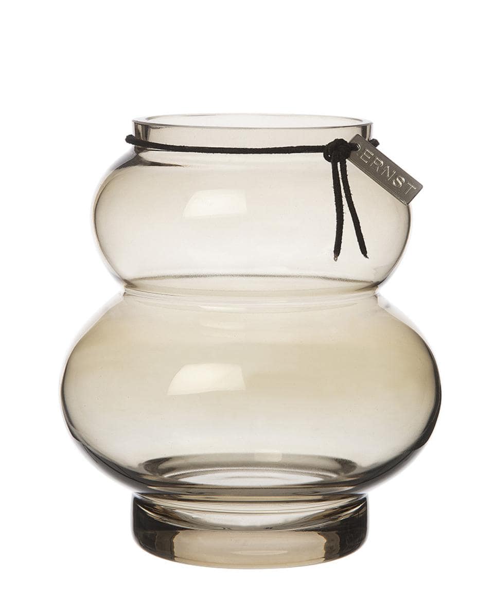 Vase Glas curved 