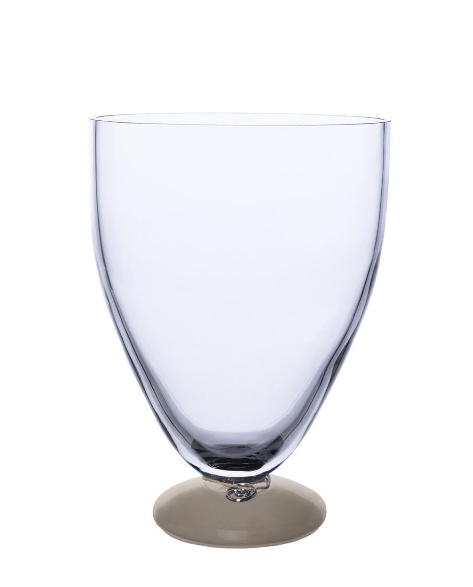 Vase Glas mit Fuß 