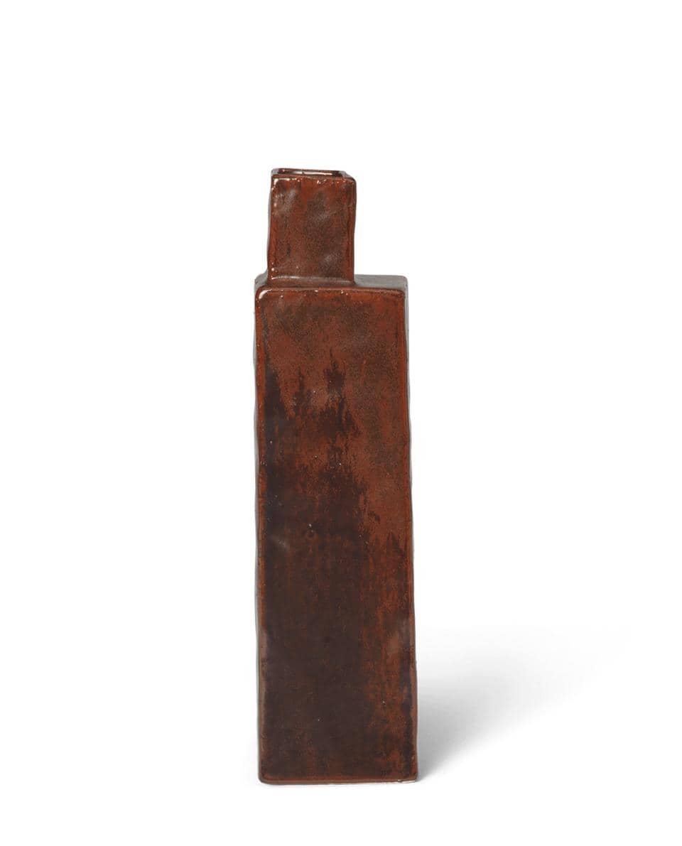 Vase Koa red brown 