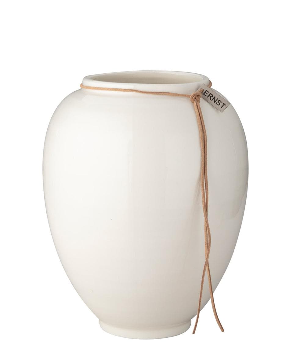 Vase white 22 cm H