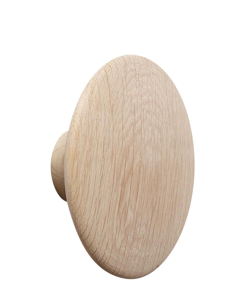 Wandhaken Dots Wood ⌀ 6,5 cm