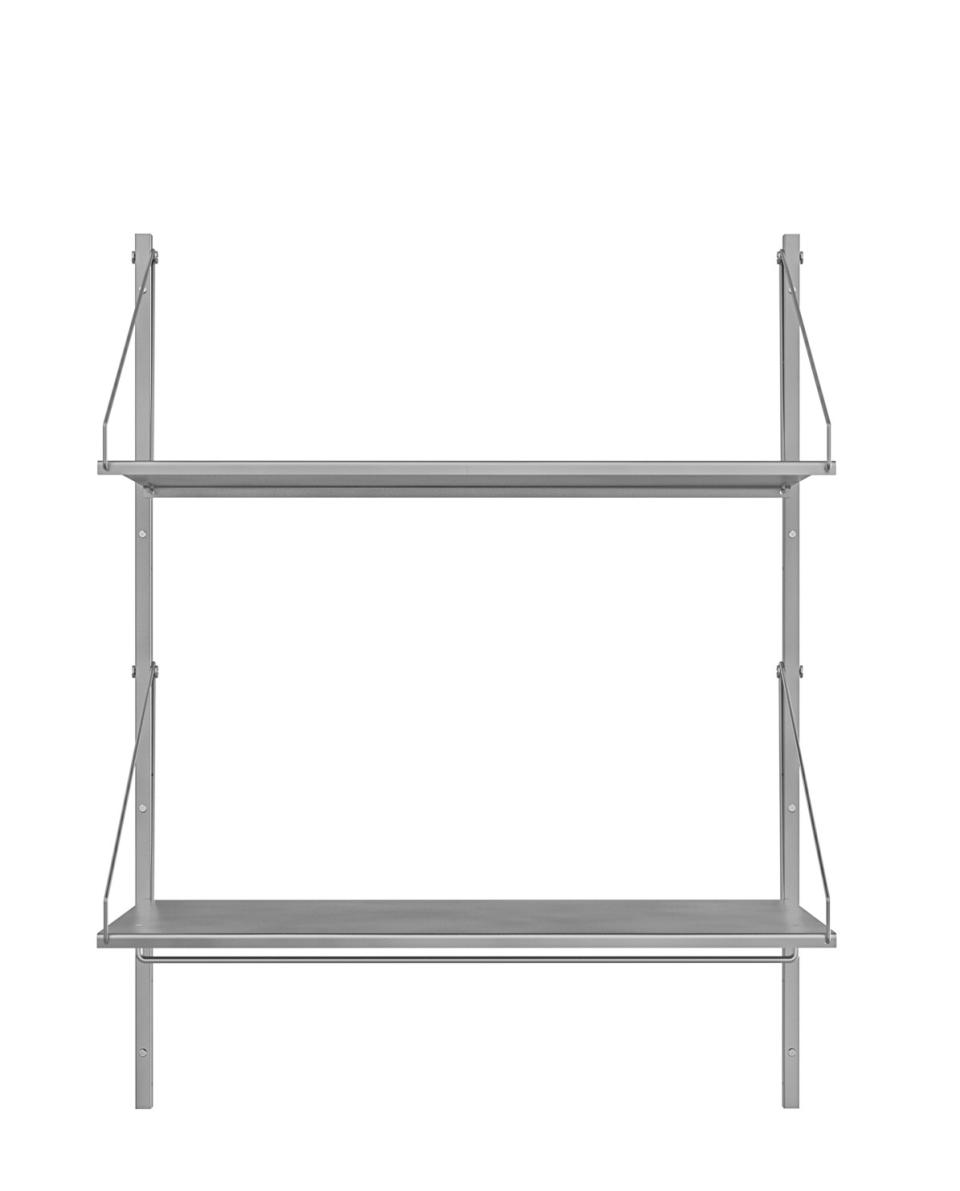 Wandregal Shelf Library Hanger Section stainless steel 