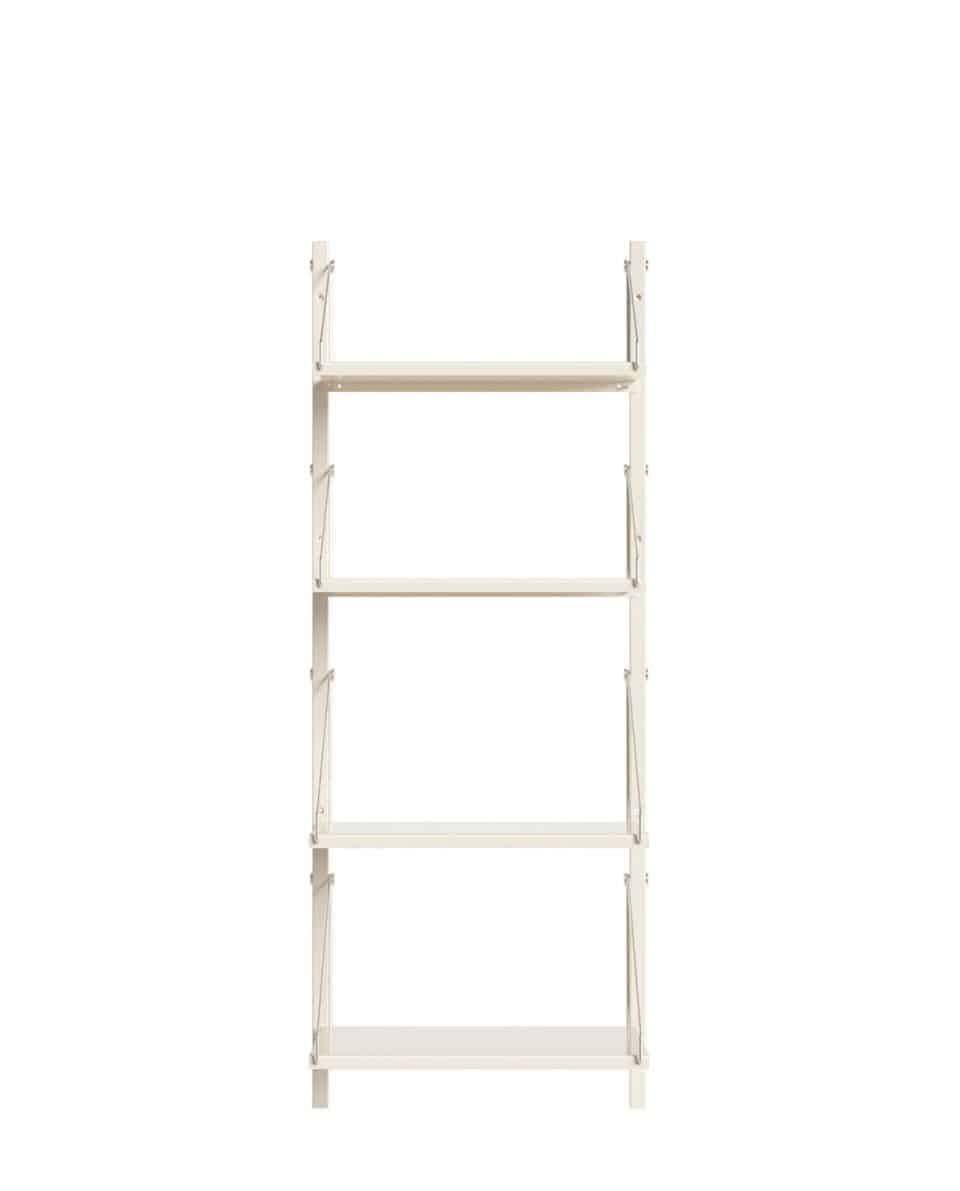 Wandregal Shelf Library Single Section warm white steel 