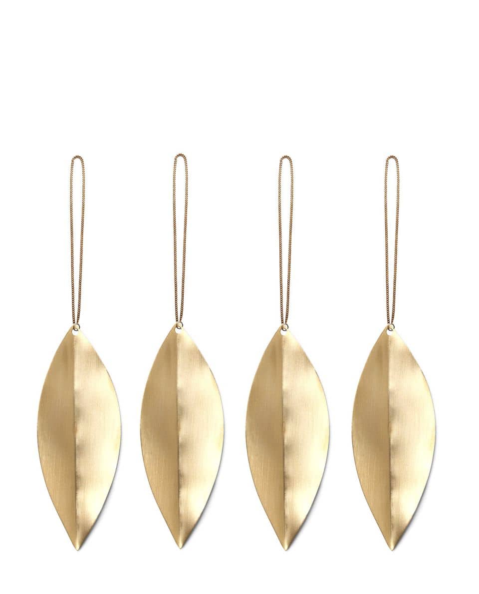 Anhänger Set Leaf brass One Size