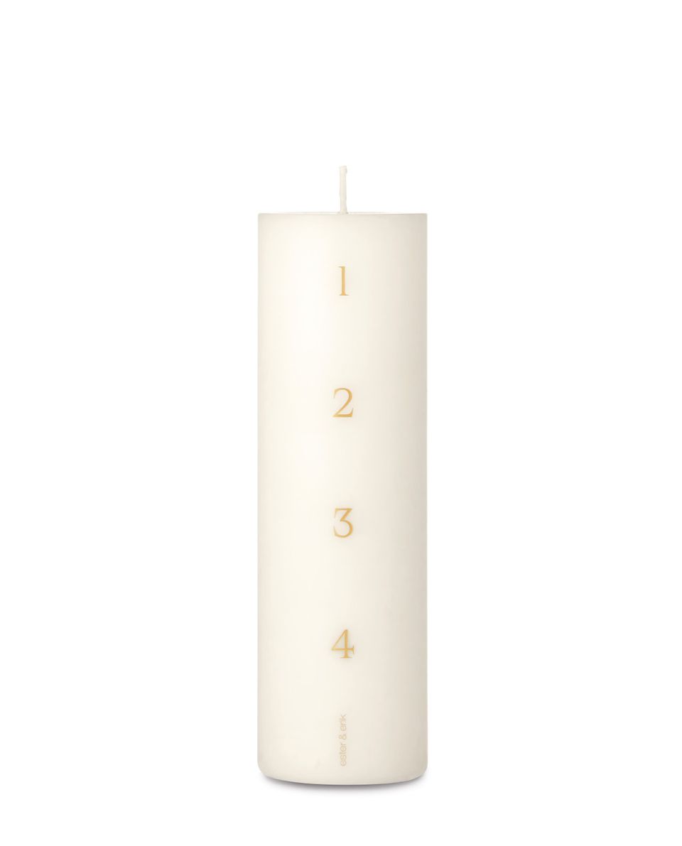 Blockkerze Pillar Calendar Candle 