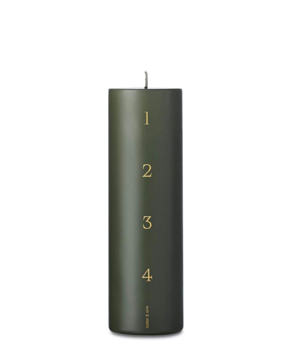 Blockkerze Pillar Calendar Candle One Size