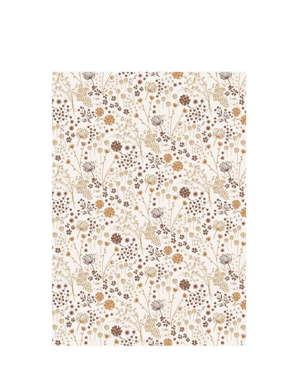 Geschenkpapier Herbstblumen One Size