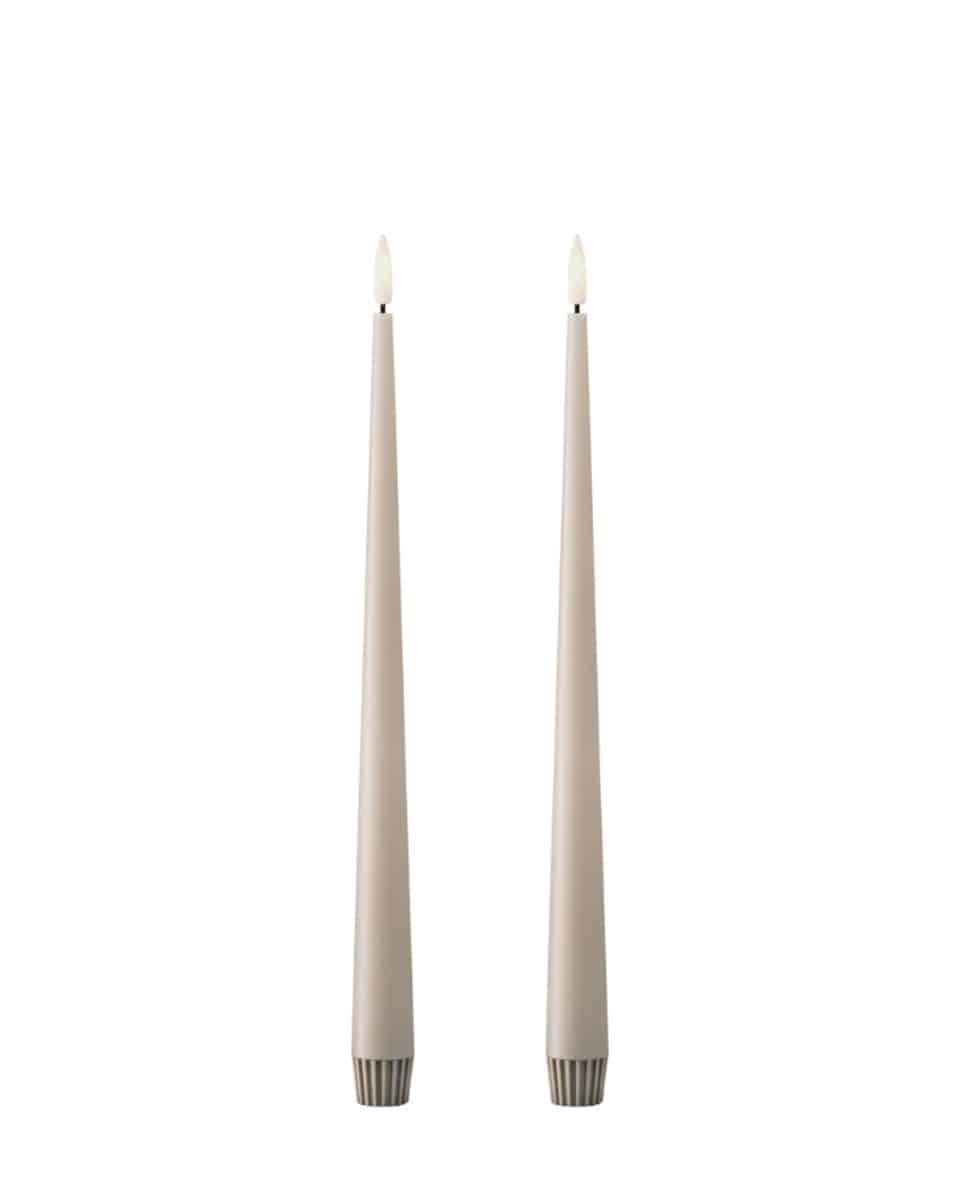 LED Peitschenkerze Set Taper Candles 30 cm L