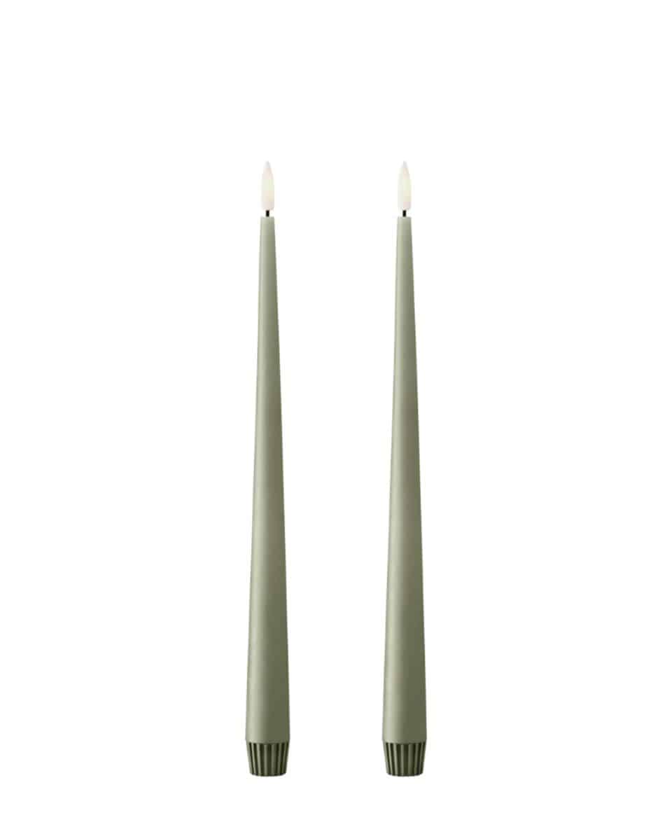 LED Peitschenkerze Set Taper Candles 30 cm L