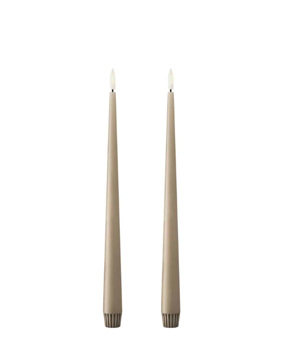 LED Peitschenkerze Set Taper Candles 