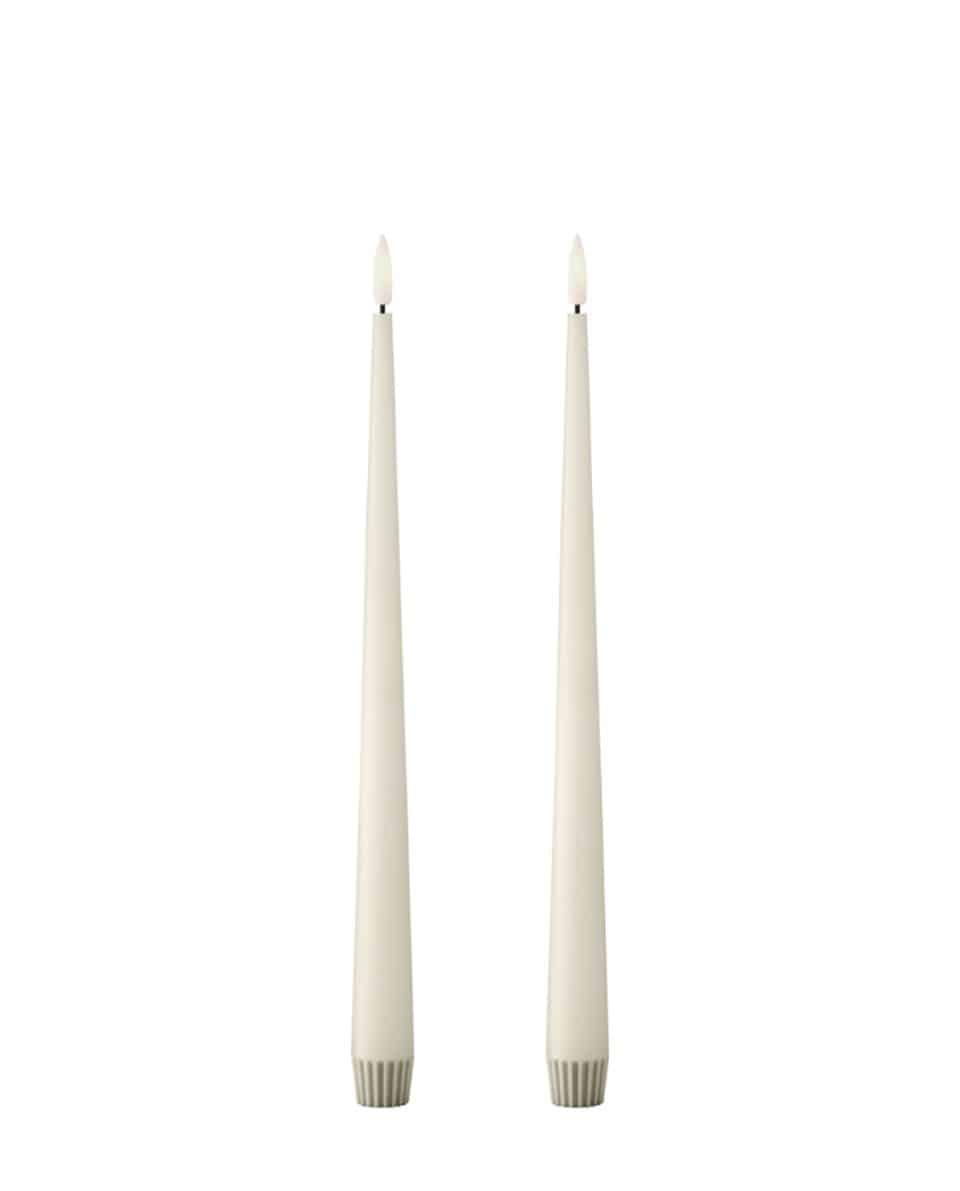 LED Peitschenkerze Set Taper Candles 40 cm L