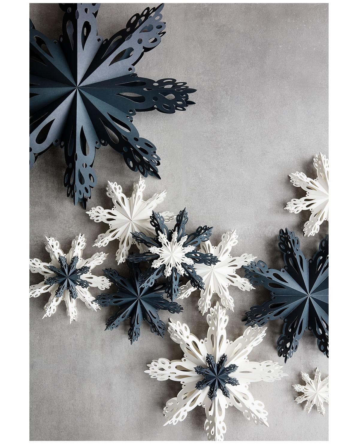 Anhänger Stern Snowflake Papier ⌀ 30 cm