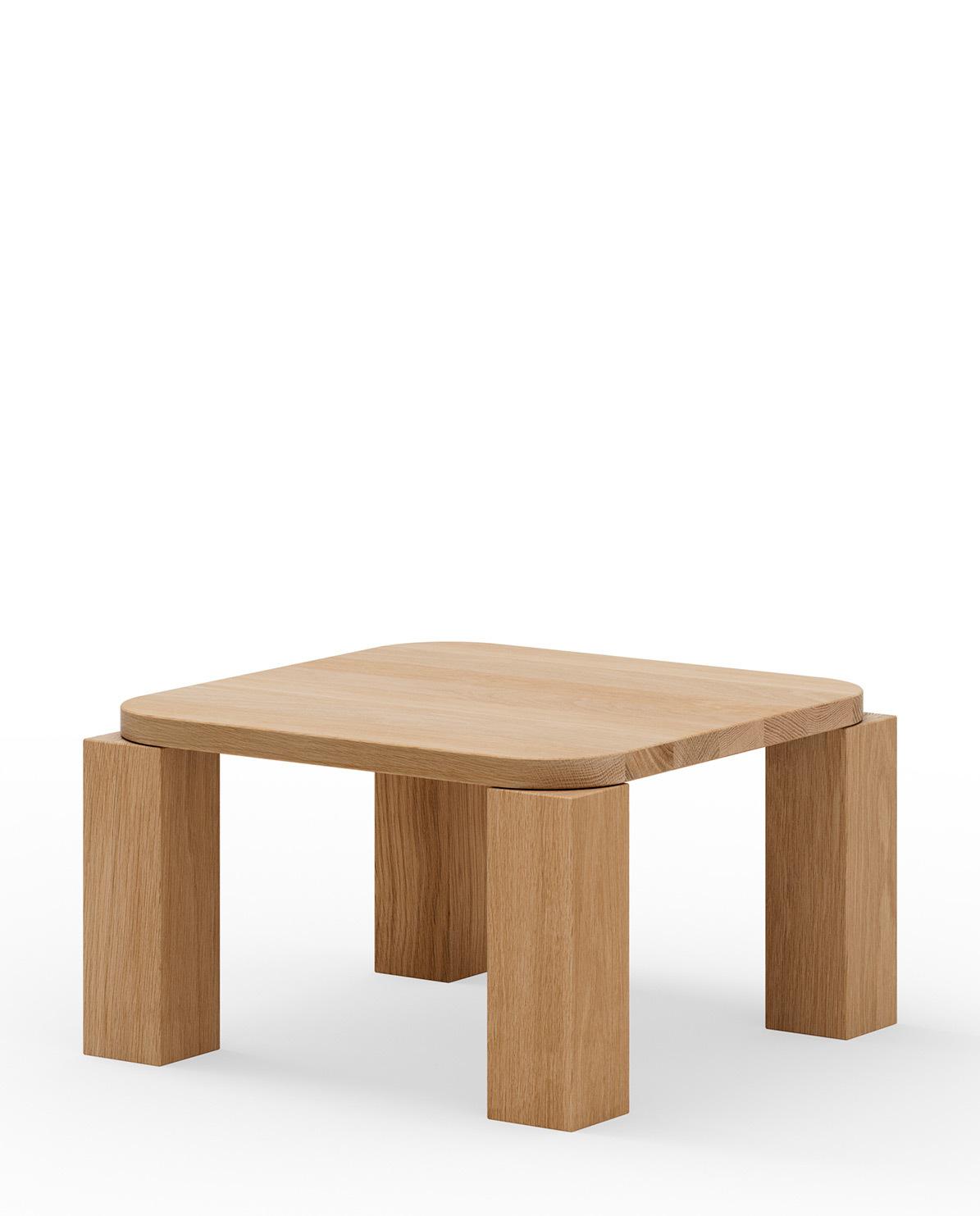 Couchtisch Atlas Coffee Table Oak 60 x 60