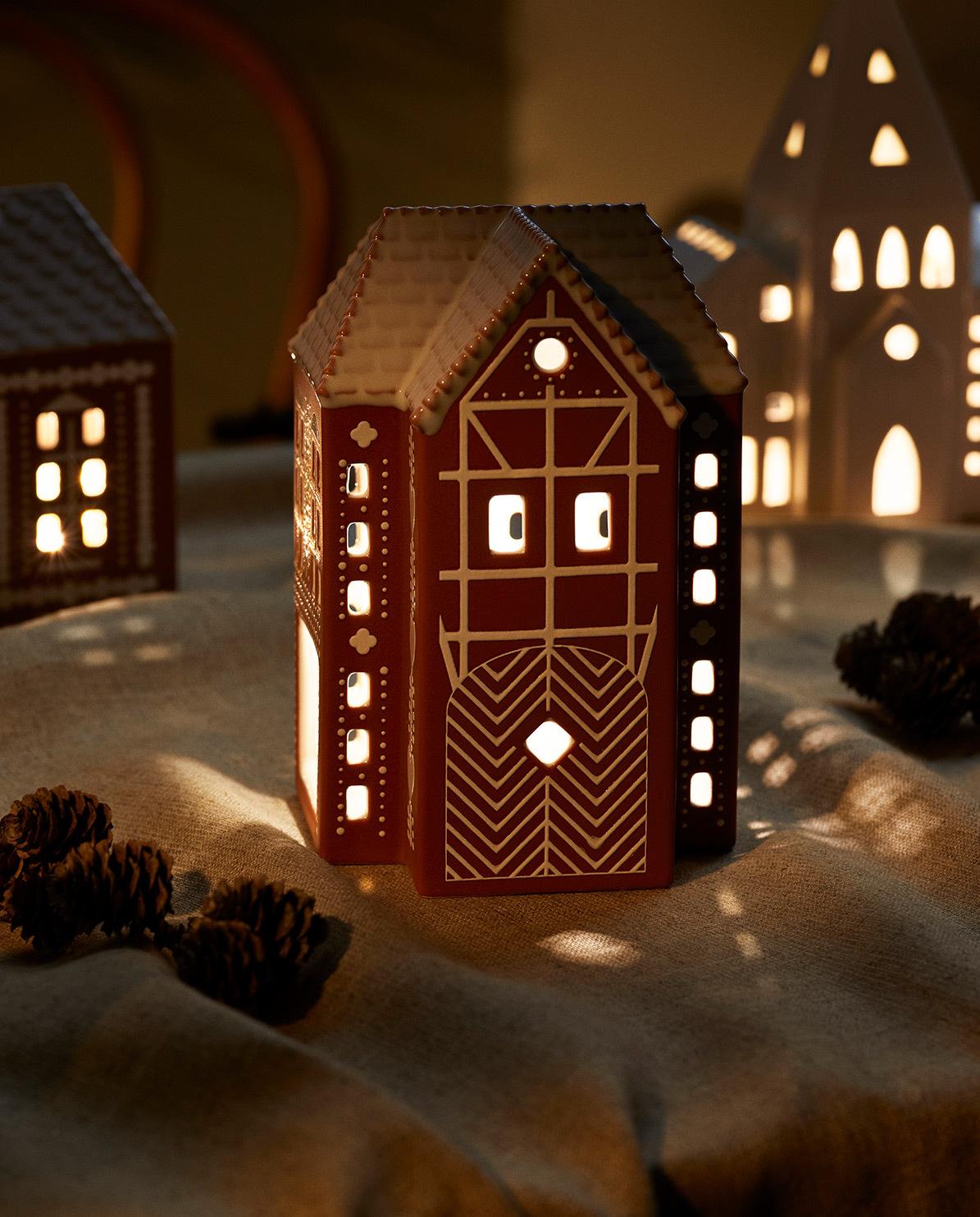 Gingerbread Lichthaus 17 cm H