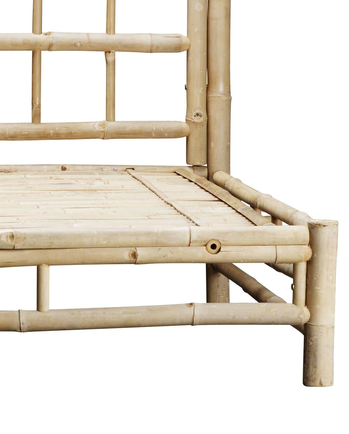 Lounge Bamboo Bett inkl. Sitzkissen right