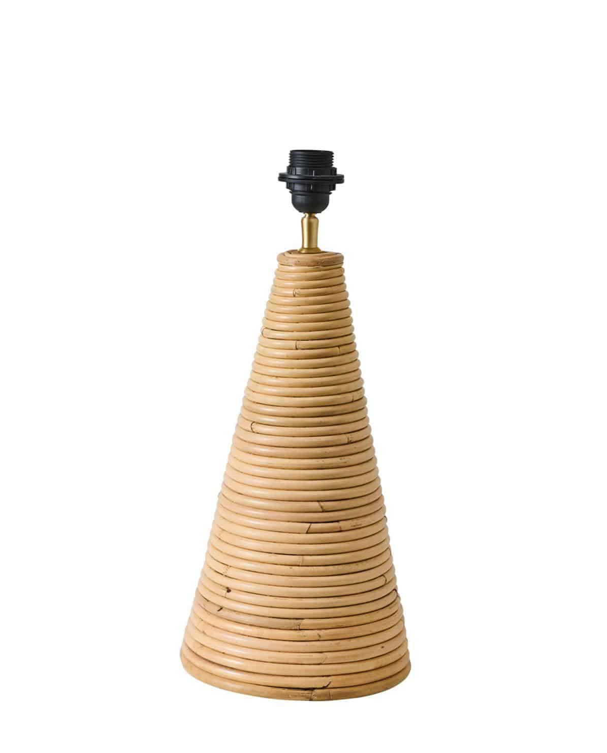 Tischleuchte Rattan Cone inkl. Lampenschirm One Size